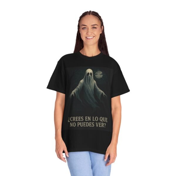 Spooky Ghost T-Shirt, Unisex Garment-Dyed Tee, Halloween Shirt, Vintage Graphic Tee, Alternative Apparel, Unique Gift Idea - Image 5