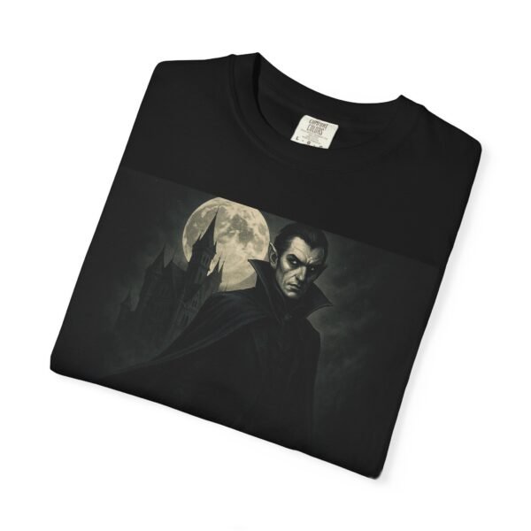 Camiseta vampiro “La eternidad es un misterio” – Estilo gótico oscuro | Ropa de horror y misterio unisex - Image 4