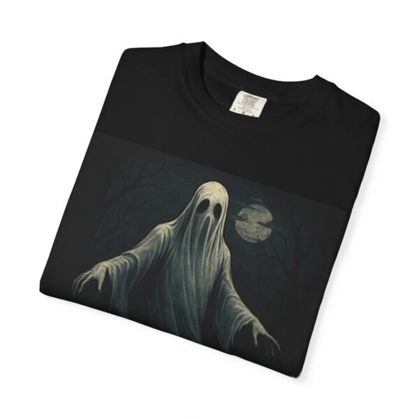 Spooky Ghost T-Shirt, Unisex Garment-Dyed Tee, Halloween Shirt, Vintage Graphic Tee, Alternative Apparel, Unique Gift Idea - Image 4