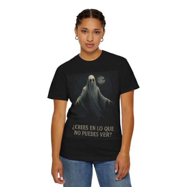 Spooky Ghost T-Shirt, Unisex Garment-Dyed Tee, Halloween Shirt, Vintage Graphic Tee, Alternative Apparel, Unique Gift Idea - Image 6