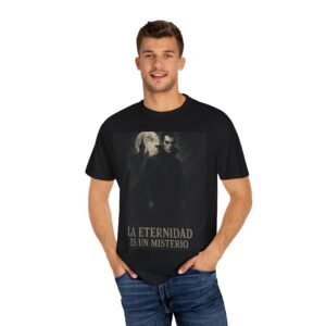 Camiseta vampiro “La eternidad es un misterio” – Estilo gótico oscuro | Ropa de horror y misterio unisex