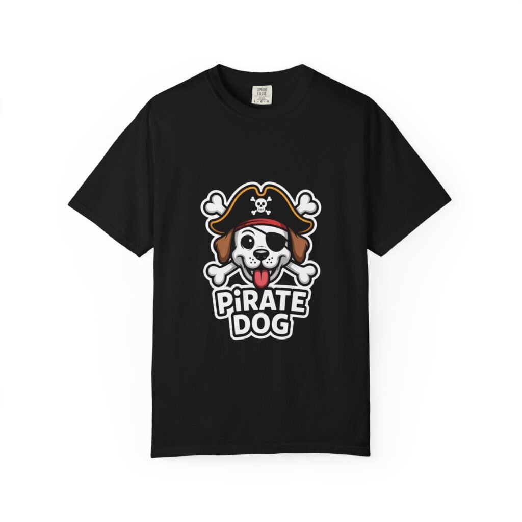 Pirate Dog Unisex T-Shirt | Fun Pet Apparel, Dog Lover Shirt, Gift for Pet Owners, Pirate Theme Clothing, Casual Wear