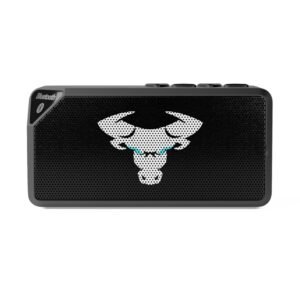 Bluetooth Speaker with White Bull Skull Graphic — Portable Bluetooth Speaker