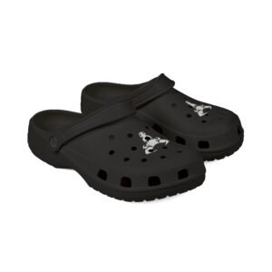 Skull Crossbones EVA Foam Clogs — Lightweight Black Garden Shoes