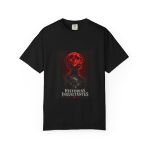T-Shirt — Historias Inquietantes Red Moon Horror Graphic Tee