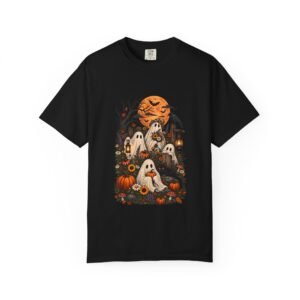Halloween Ghosts T-Shirt — Cute Spooky Pumpkins & Haunted Night Tee